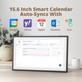 thumbnail image 2 of EKASN 15.6" Digital Calendar Chore Chart – 1080P Full HD Interactive Touchscreen, Smart Family Planner, Hearth Display Digital Calendar Wall & Desk Mountable for Seamless Scheduling-Black, 2 of 9