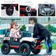thumbnail image 3 of Carro Electrico Bluelander, Tipo Jeep, Montable para Niño y Niña, con Luces Led Frontales, Blanco, 3 of 5