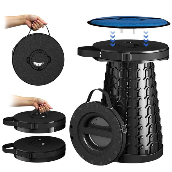 Taburete plegable aboutool XXL, 50 cm, extra ancho, 454 kg de capacidad