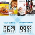 thumbnail image 4 of Betus Digital Kitchen Timer - Magnetic Backing - Stopwatch Count Up and Down, 4 of 7