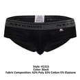 thumbnail image 4 of Xtremen Fashion Underwear 41315 Cotton Blend Briefs Color Black Size L, 4 of 5