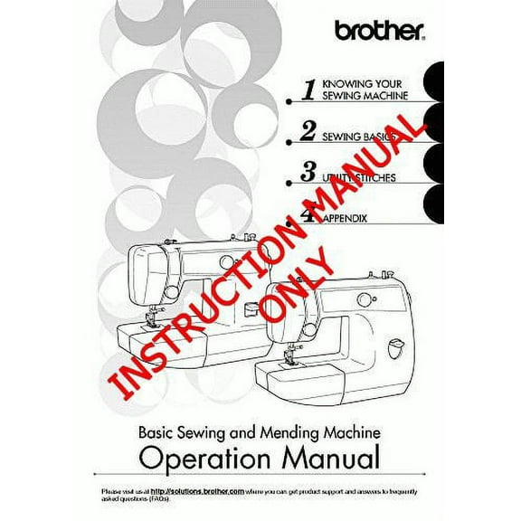 Brother LS2125 LS2125i LS2129 Sewing Machine Owners Instruction Manual (Paperback)