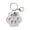 Light Purple, variant on Cat paw shaped transparent pet hair commemorative keychain (with keychain) For Children Love Animal People Decoration, Beige