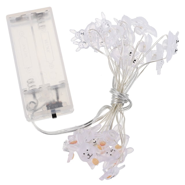 CIMAXIC easter 1 Set Easter Party Bunny Shape String Light Hanging Lamp Decor (No Battery),86.61"X0.79"X0.39"