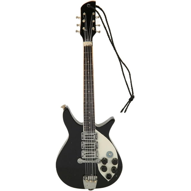 Guitare Électrique Miniature en Bois, Modèle de Mini Guitare en Bois de 4,7 Pouces pour Présentation, Réplique de Guitare Électrique, Figurines de Collection, Instruments de Musique Miniatures pour Décoration de la Maison