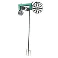 thumbnail image 1 of Ruedas De Vintage Tractor De Metal Giratriente De Viento, Piñones De Metal Estaca Al Aire Libre Decoración Del Molino De Viento Para El Lecho De Flores Del Jardín Y El, 1 of 7