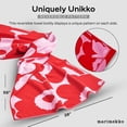 thumbnail image 3 of MARIMEKKO Unikko Terry Cotton Bath Towel Dark Blue  Floral Pattern Bath Towels  59 in x 28 in, 3 of 8