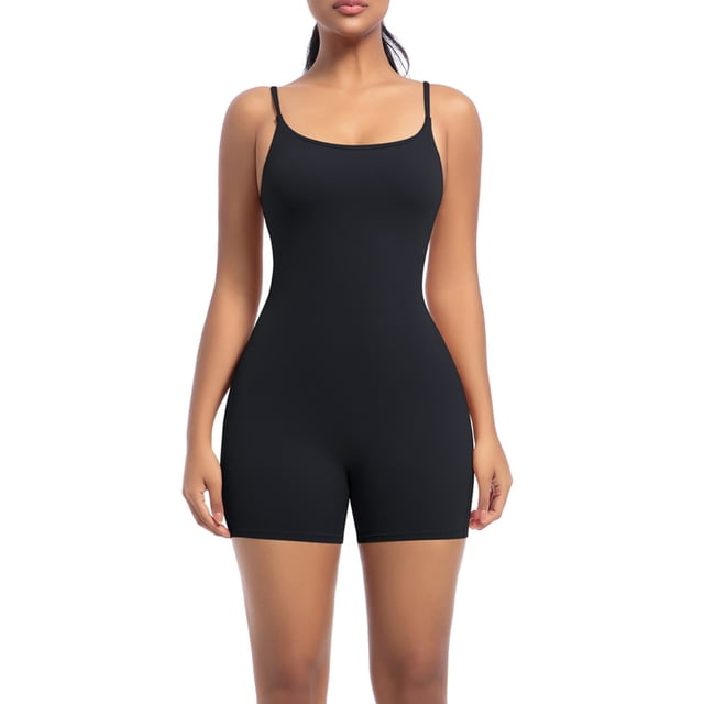 Body deportivo informal de color liso para mujer, ajustado, con tirantes, para yoga, danza, running y fitness.