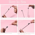 thumbnail image 7 of ZYNERY 2 Pcs Diamond Painting Pens with Wax, Refillable Wax Pen, Rotating Glue Point Drill Pen for Nail Art Rhinestones, Diamond Art Accessories and Tools, Quickly Pick Up Beads Gems (Pink, White), 7 of 7
