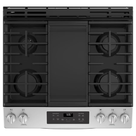 GE 30" Slide-In Front Control Gas Ran - Stainless Steel