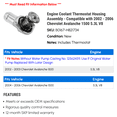 thumbnail image 2 of Engine Coolant Thermostat Housing Assembly - Compatible with 2002 - 2006 Chevy Avalanche 1500 5.3L V8 2003 2004 2005, 2 of 2