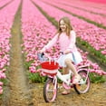 thumbnail image 3 of IFANLANDOR Kids Bike Basket Red Plastic Front Handlebar Container Durable Storage for Bottles Snacks Fit Most Children Bikes 2pcs 1.2L, 3 of 8