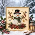 thumbnail image 5 of Christmas Pearl Diamond Art Painting Kit with Frame Festive Diamond Dots Bead Craft for Adults Beginners Holiday Themes Raised Pearl Art Wall Decor Relaxing Handmade Gift, 5 of 6