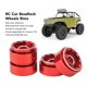 thumbnail image 4 of Llantas de rueda Beadlock para Coche RC, llantas de Aleacio de aluminio de 4 pianas, pianas de repuesto Mejoradas para Coches RC 1/18, 4 of 7