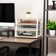 thumbnail image 7 of Mind Reader 4-Tier Desk Organizer, File Storage, Documents, Office, Metal, MDF, White, 7 of 7