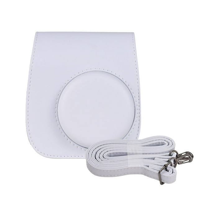 Instant Camera Storage Case Camera Bag Pu Leather Magnetic Buckle With Shoulder Strap Compatible Wit