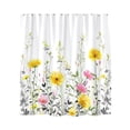 thumbnail image 2 of Sahpxhe Shower Curtain Watercolor Wildflower Shower Curtain Liner,Waterproof Bathroom Decoration and Separation with 12 Hooks for Shower,47.2X70.9in,Multicolor-B, 2 of 6