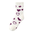 thumbnail image 3 of Warm & Cozy Valentines Gifts for Women, Fluffy Fuzzy Plush Sleeping Slipper Socks - Soft Warm Fabric White One Size, 3 of 5