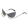 thumbnail image 1 of Gafas de moda, gafas modernas con diamantes de imitación sin marco, 1 of 2