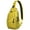 Yellow-5, variant on Colorful Weed Sling Bag for Men & Women - Durable Chest Bag with Secure Zippers for Biking & Urban Use - Hemp Leaf & Marijuana Leaf Aesthetic