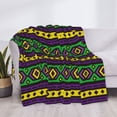thumbnail image 4 of Throw Blanket for Couch - Carnival Mardi Gras Soft Comfy Lightweight Cozy Warm Throw Blanket, Fuzzy Plush Flannel Blanket & Throws for Sofa and Bed All Season, 4 of 8