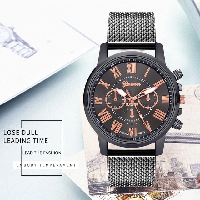 Reloj de cuarzo para mujer, relojes para mujer, reloj de cuarzo, esfera de acero inoxidable, reloj de pulsera informal, reloj de cuarzo