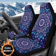 thumbnail image 2 of Uorisanigo Car Seat Covers for Front Seats Only, Plush Purple Mandala Front Seat Covers, Universal Fit for Trucks Vans SUVs Sedans Automotive Comfortable, 2 Pieces, 2 of 7