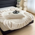 thumbnail image 3 of Embossed Quilted Fitted Sheet, Soft Boho Solid Color Bedding,No Pillowcases, 3 of 6