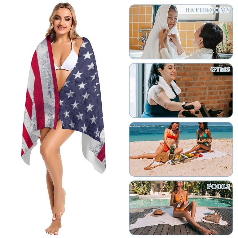 250 Anniversary USA Cotton Beach Towel 63 x 32 inch Large Sand