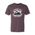 thumbnail image 2 of Wild Bobby It's About To Get Miami Soccer Skyline Sports Men Premium Tri Blend Tee, Vintage Purple, Large, 2 of 5