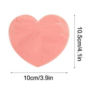 Uxgjfwu Heart Shaped Ziplock Bag, Small Sealed Pouch for Jewelry, Candy, and Gift, Party Favor Bag for Wedding, Celebration, and Special Occasion