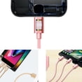 thumbnail image 3 of Methold Cable de carga USB 3 en 1, Cable de datos tipo C tejido de nailon, Cable de carga para Cargadores de dispositivos electrónicos específicos dorado, 3 of 6