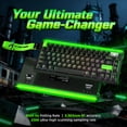thumbnail image 5 of ATTACK SHARK R85 HE 75% Magnetic Wired Gaming Keyboard, 8KHz Polling Rate, Hall Effect Hot Swappable Switches, RGB Light Bar, Volume Knob, PC/Mac Compatible, Green, 5 of 10