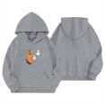thumbnail image 3 of Weebloom Kids Halloween Hoodies For Boys Girls Cute Graphic Fleece Toddler Hoodie Pullover Tops With Pocket,Size 4-14 Y, 3 of 4