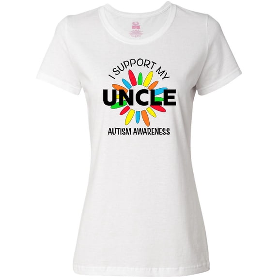 Inktastic I Support My Uncle Autism Awareness Women's T-Shirt