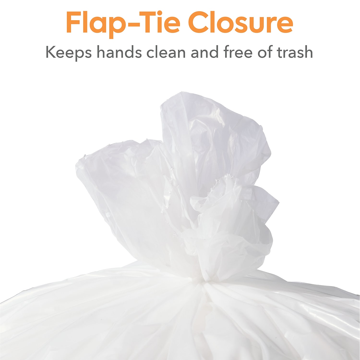 Staples Coastwide Professional 55-60 Gallon Trash Bag 38" x 58" Low Density 1.3 mil Clear 100