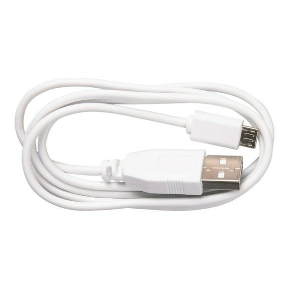 Zenith PM1003MCW Micro-B to USB Cable, White, 3'