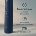 thumbnail image 6 of Philips Sonicare 5700 Series Electric Toothbrush - Next-Generation Sonicare Technology, Pressure Sensor, 6 Brushing Settings, Smartimer, Brushpacer, 21-Day Runtime, Navy Blue, Model HX7133/01, 6 of 11