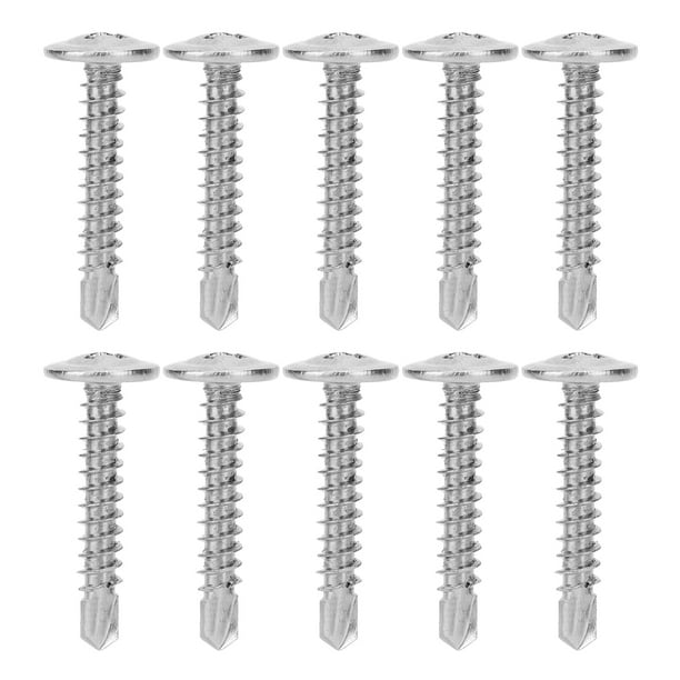 Tornillo autorroscante ANGGREK 500pcs Tornillos 410 Acero Inoxidable M4.2x25mm