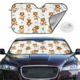 thumbnail image 2 of Fotbe Tigers go in for Sports Car Windshield Sunshade | Sun Visor Protector Front Window Shade, Keeps Out UV Rays, Keeps Your Vehicle Cool-Small, 2 of 7