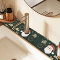 thumbnail image 2 of Yayeee Faucet Mat for Kitchen Sink 14.7" Diatomite Long Splash Guard Pad, Whimsical Christmas, 2 Pack, 2 of 7
