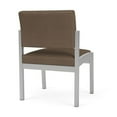 thumbnail image 5 of Fauteuil d'Appoint Sans Accoudoirs Lenox en Acier pour Réception / Acier Argenté / Brun, 5 of 5