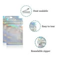 thumbnail image 2 of Pabck 500 Pack 2.3X3.9 Inch (Inside Size 1.9X2.5 Inch) Resealable Foil Pouch Clear Front Heat Seal Bags With Hang Hole For Zip Food Storage Lock Bag Reclosable Airtight Zipper Lock Packaging, 2 of 4