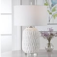thumbnail image 5 of Uttermost Caelina Steel Ceramic Crystal and Fabric Table Lamp in White, 5 of 5