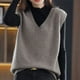 thumbnail image 2 of Suéter Dama Con Cuello V Chaleco De Punto De Moda, 2 of 4