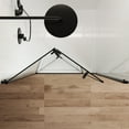 thumbnail image 4 of LiviNest Bifold Shower Door 34x72 Inch: Adjustable Frameless Glass Panel - Space Saving Design for Small Bathrooms & Apartments with Magnetic Closure & Matte Black Hardware, 4 of 6