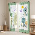 thumbnail image 3 of Castle Fairy Cute Dino Blackout Curtains Set of 2 (52x84 Each) for Children Kids Boys,Green Dinosaur Window Curtains,Woodland Animal Curtains and Drapes,Lightweight Room Decor, 3 of 6