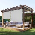 thumbnail image 7 of Outdoor Roller Shades for Patio New Material with 95% UV Protection, Cordless Patio Shades Roll Up Outdoor Blinds with Crank Handle for Shading, Protect Privacy, No Valance, (6' W X 6' L), Grey, 7 of 7