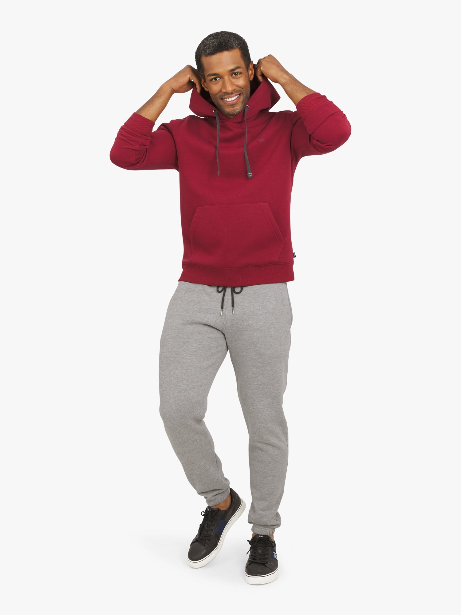 Chaps Men's & Big Men's Everyday Fleece Pullover Hoodie Sweatshirt, Sizes S-2XL