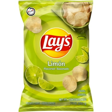 Lay's Potato Chips, Limon Flavor, 7.75 oz Bag
